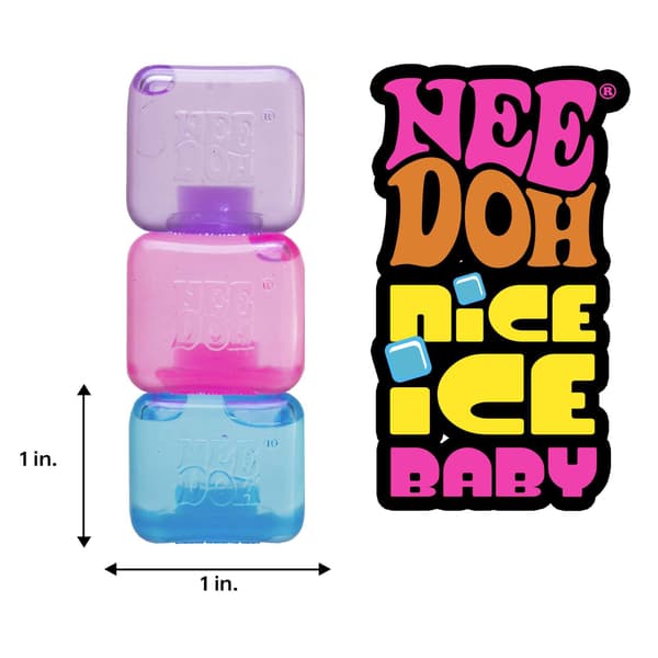 Needoh Nice Cube Stressipallo & Aistilelu, 4 osaa