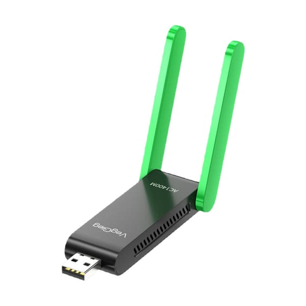 1200 Mbps 5G Dobbelt Antenne USB 3.0 WiFi-adapter til PC og Laptop