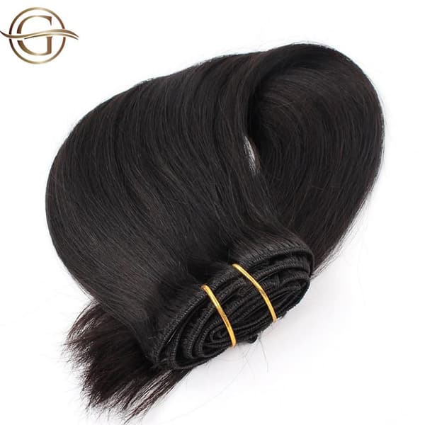 Gold24 Clip-on-hiustenpidennykset 1# Musta - 60 cm