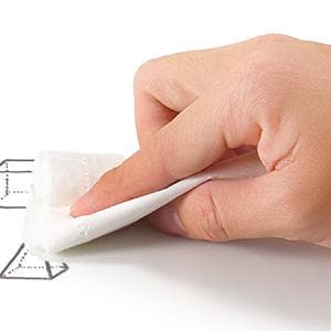Magnetic whiteboard for refrigerator 6-pack White A4