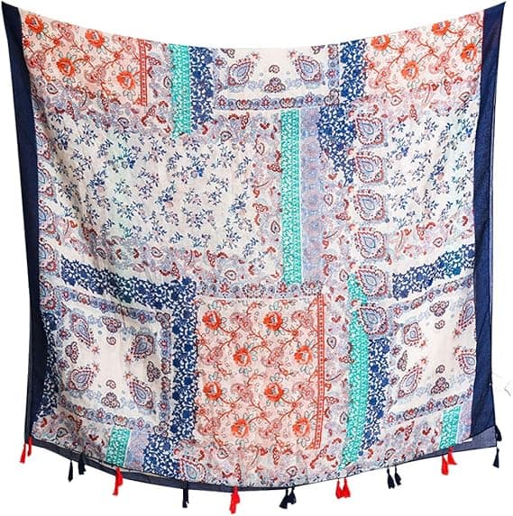 Damhalsduk Lång Stor Sjal Elegant Lättviktsscarf Mjuk