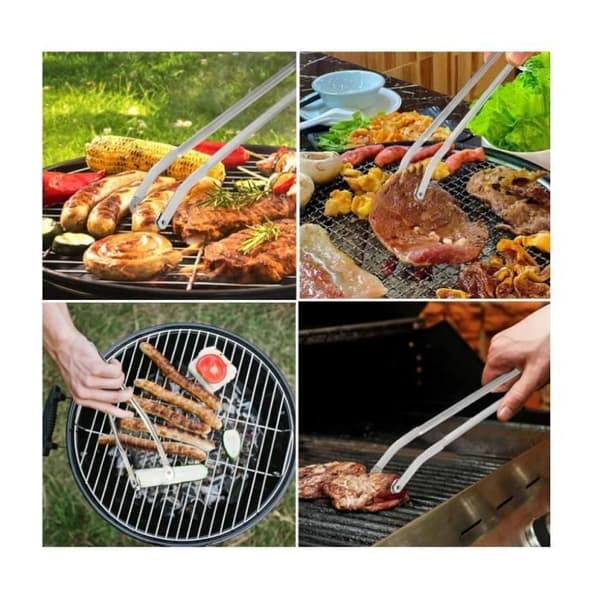Grilltang - sh - Lang pølsetang - Rustfritt stål - 38 cm - Essential Utensil