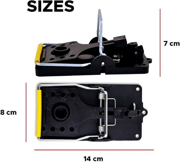 Large Rat Trap, Reusable Rodent Solution, 6-pack