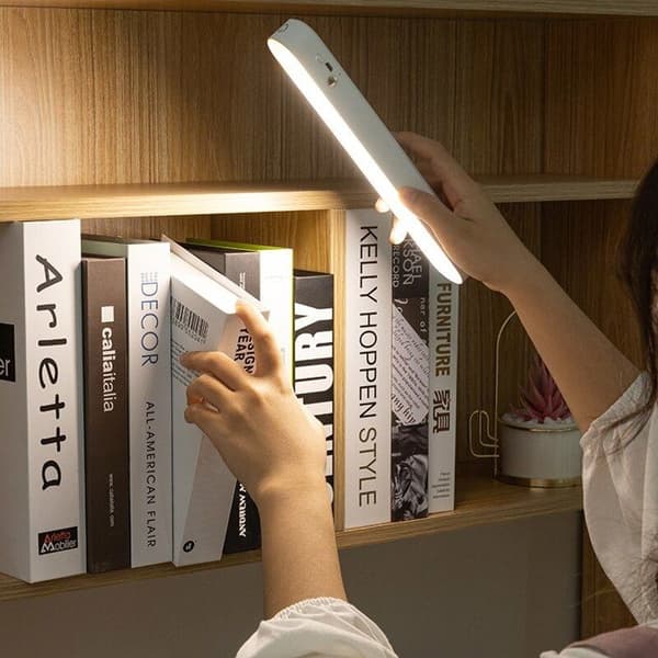 LED Night Light Desk Lamp USB Rechargeable Magnetic Dimmable Table Lamp Computer Study Desk Reading Stand