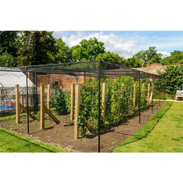 4m x 10m Black Bird Net - Protects Fruit Trees & Vegetables - Durable & Lightweight