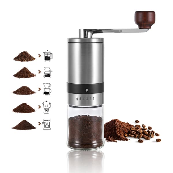 K4 Manuel Kaffekværn - Rustfrit Stål & Keramik