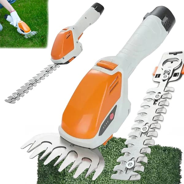 Battery-powered Hedge Trimmer / Bush Trimmer - 2-in-1