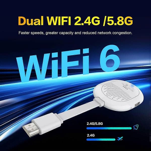 Android TV Stick 4K hjemmebiograf, quad-core processor, 2 GB RAM, 8 GB eMMC, stemmestyring, WiFi6 Bluetooth, skærmcasting til streaming