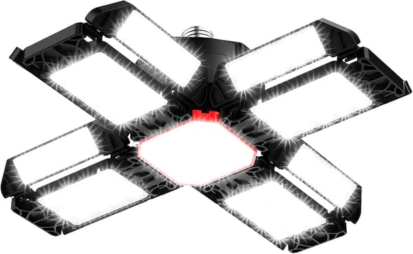 200W LED-værkstedslampe Garagelys 1 stk - 20000LM 6500K