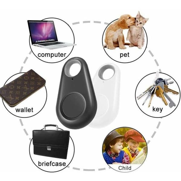 (5-pakning) GPS Tracker Smart Key Finder Locator Anti-Lost Bluetooth