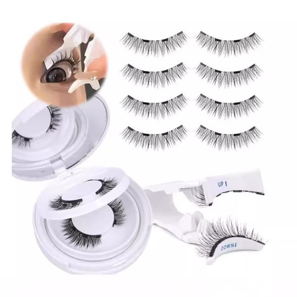 Magnetic Eyelashes - Round Box with Applicator