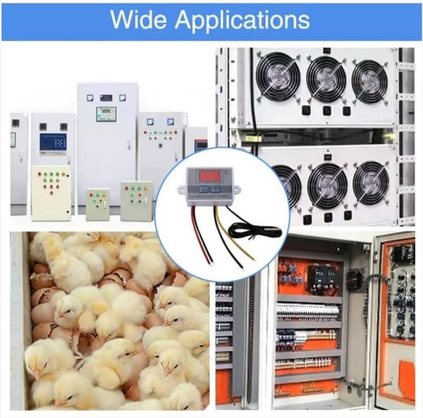 Termostat og temperaturprogrammerer intelligent temperaturkontrollbryter XH-W3002, 12V 120W