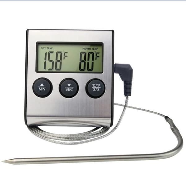 Digital kötttermometer grillmatlagningstermometer prob biff grill temperaturmätare köksredskap
