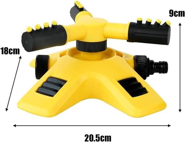 Garden Sprinkler, Adjustable Sprinkler Nozzle, 360° Rotating Automatic Lawn Sprinkler, Automatic Irrigation Sprinkler
