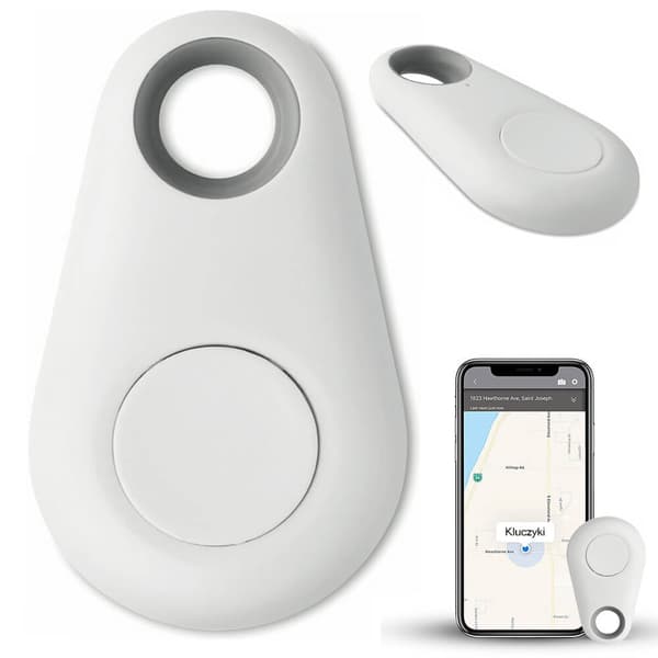 Bluetooth Nøglefinder | Nøgle- og Telefonsøger med Signaltransmitter Hvid