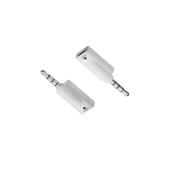 3.5mm to USB-C Female Audio Adapter (2-pack) with DAC 16bit/48KHz, White