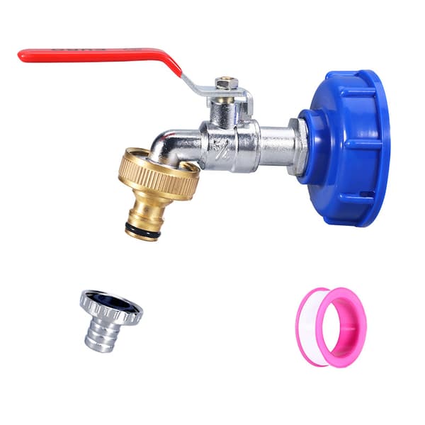 Hane med haneadapter til IBC tank 3/4 tommer legeringshane