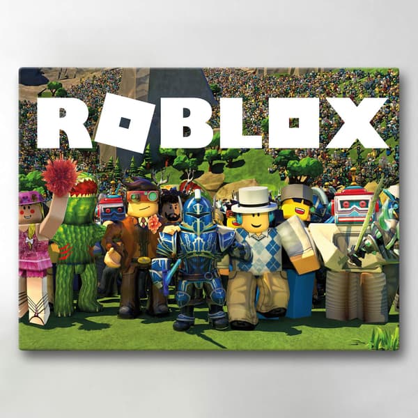 Lærredstryk / Billede - Roblox - 40x30 cm - Lærred