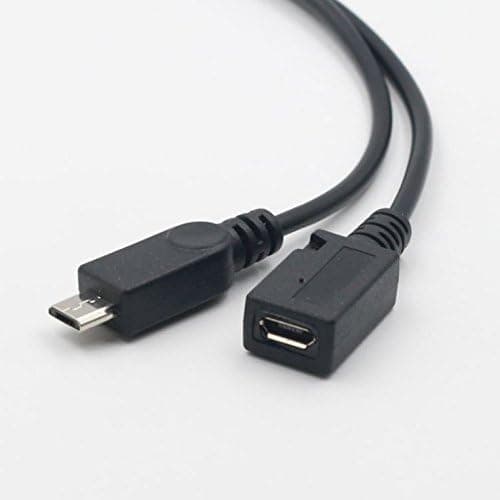 AuviPal 2 i 1 Micro USB til USB-adapter (OTG-kabel + strømkabel) til FireStick, Playstation Classic og mere - 2-pak