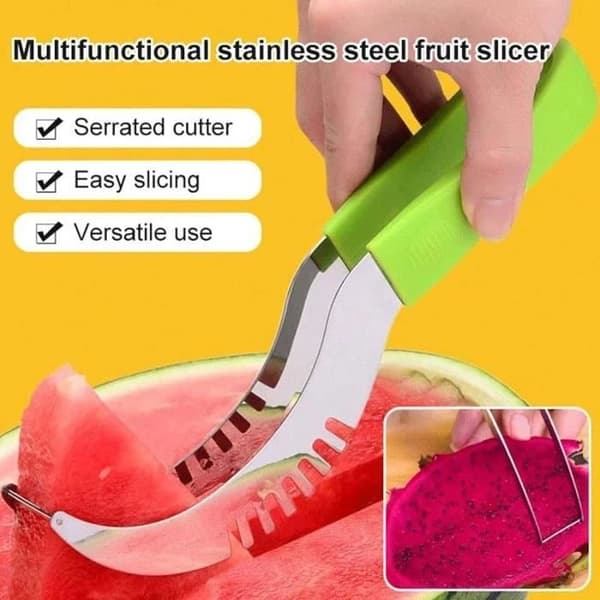 Vannmelonkutter, Vannmelonskiver, Vannmelonkniv, Vannmelonkutter, Vannmelonskiver, Vannmelonkniv i rustfritt stål