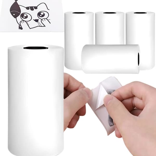 Termorulle 55 mm - 5 stk til mini termoprinter
