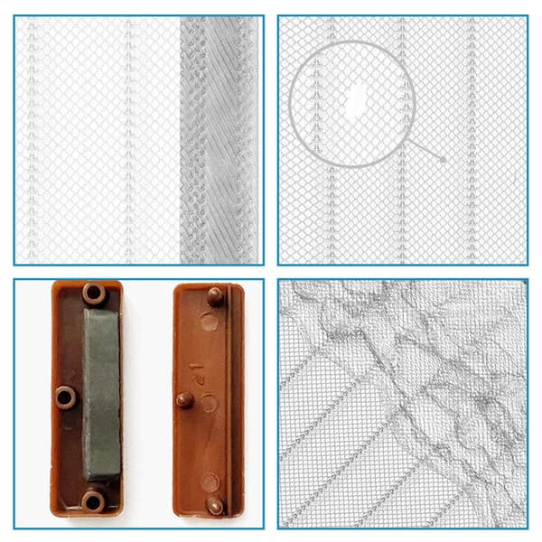 Magnetic mosquito net for door, 90x210cm, white