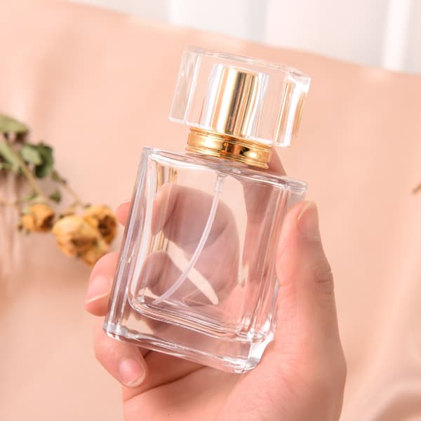Påfyllbar parfymesprayflaske glassflaske Gull 50 ml