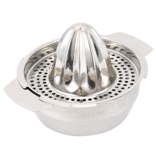 Citruspresser, manuel citruspresser, citruspresser i rustfrit stål til citroner og appelsiner, til udvinding