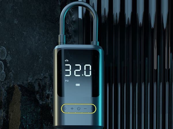 Elektrisk sykkelpumpe kompressor 10 bar LCD