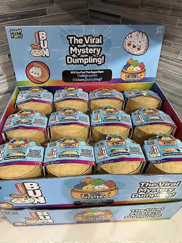 Rare Viral Holographic / Rainbow Mystery Squishy Dumpling (Available for purchase separately)