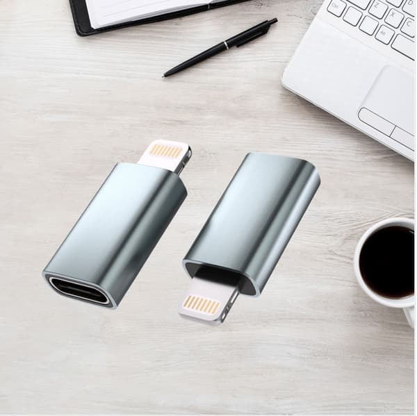 FA02 Lightning til Type-C-adapter - Grå, 27W hurtiglading