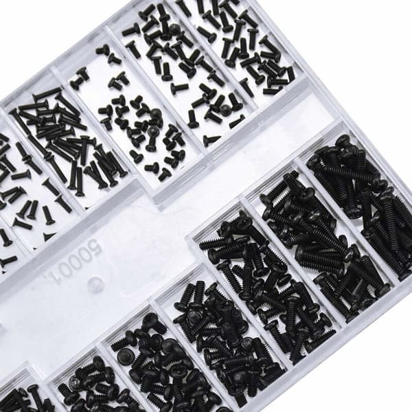 500 pcs glasses screws round head universal portable screw set M