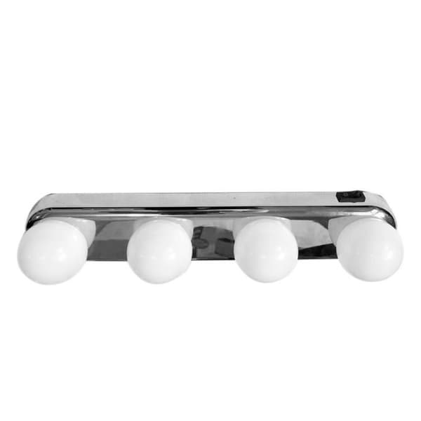 Mirror Light for Makeup with Suction Cup, 4 Super Bright White LEDs, Portable Makeup Light for Bathroom
