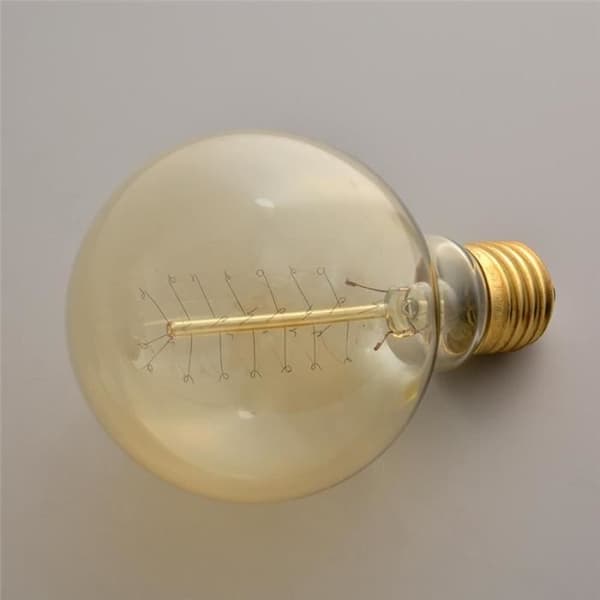 G80 40W E27 Lyspære - Edison - Gul - Energiklasse A+