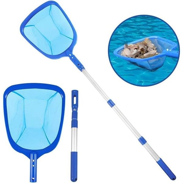 Pool Cleaning Kit, Pool Skimmer with Telescopic Handle, Accessories (1 set)