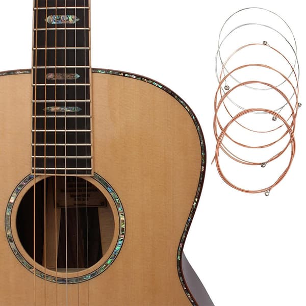 Stålsträngar till akustisk gitarr, 6-strängat set