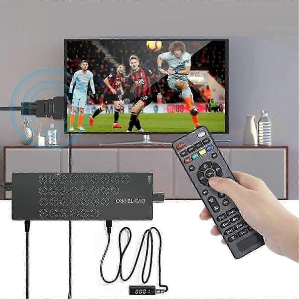 DVB-T2 H.265 HEVC HD-dekoder, Full HD 1080P, PVR-inspelning, USB 2.0, HDMI-utgång, för digital marksänd TV