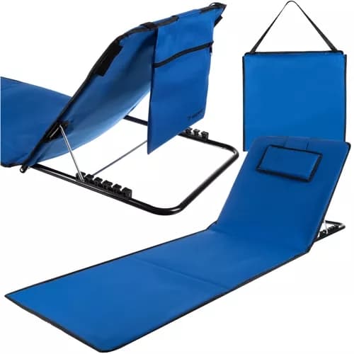 Beach Mat with Backrest for Beach and Camping - Foldable