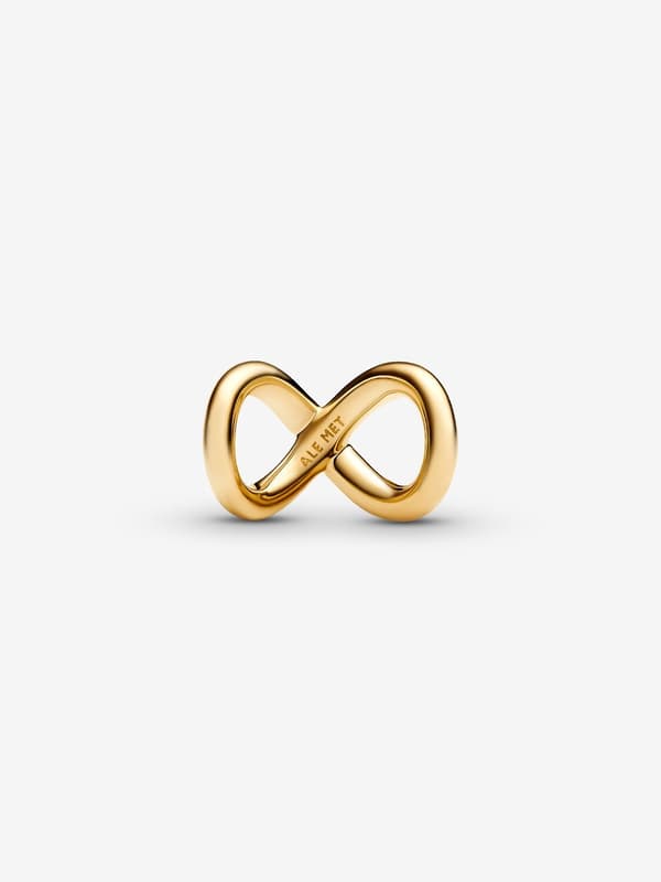 Pandora - Forever & Always Infinity Charm - 14k guldbelægning