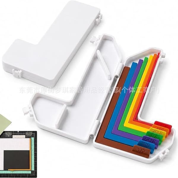 Paper Craft Alignment Ruler Set, Measuring and Positioning Tool for Scrapbooking and DIY Projects