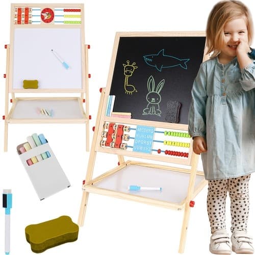 Whiteboard/Tavle til Børn - Dobbeltsidet