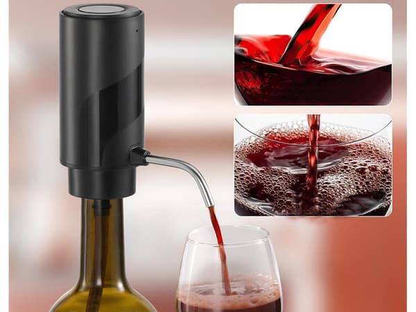 Elektrisk vinkran - LED-belyst pumpe for vin og sprit