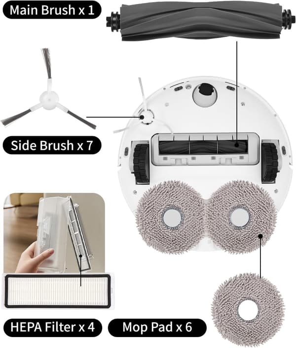 Replacement kit for Dreame L10 Ultra robot vacuum cleaner