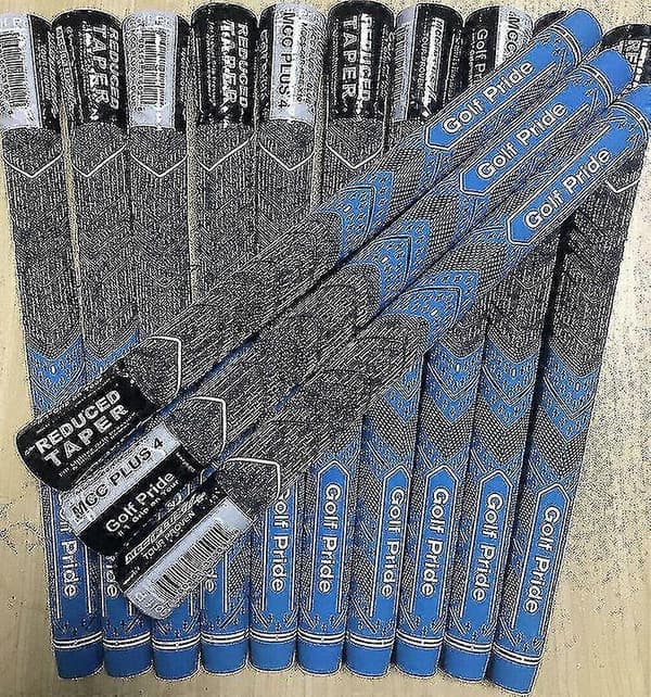 10 stk Golf Pride MCC PLUS 4 Golfgrep Standardstørrelse Blå Blue