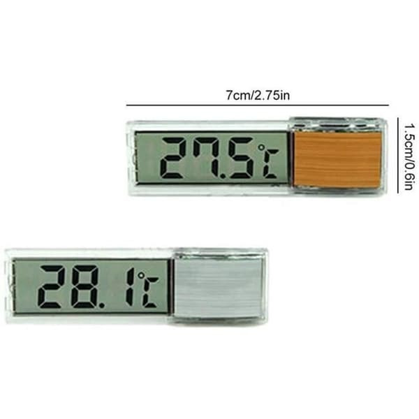 Akvarietermometer Akvarium Vandtemperaturmåler Nedsænkelig sensor, tilfældig