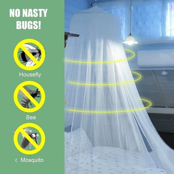 Mosquito net for bed - Unspecified - 2.5m - Insect proof - Easy installation - White