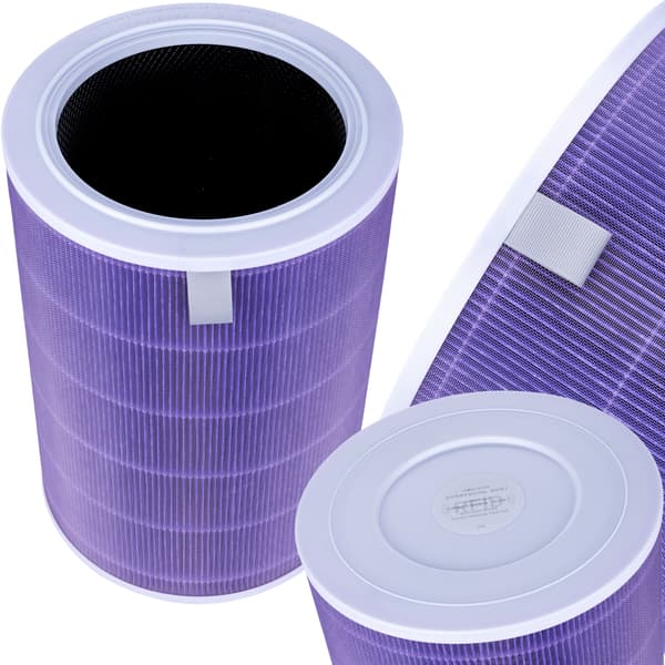 Air Filter HEPA E11 Purple – Antibacterial 4-Layer | RFID Chip | Activated Carbon | Replacement Part for Xiaomi 2S, 3H, 3C