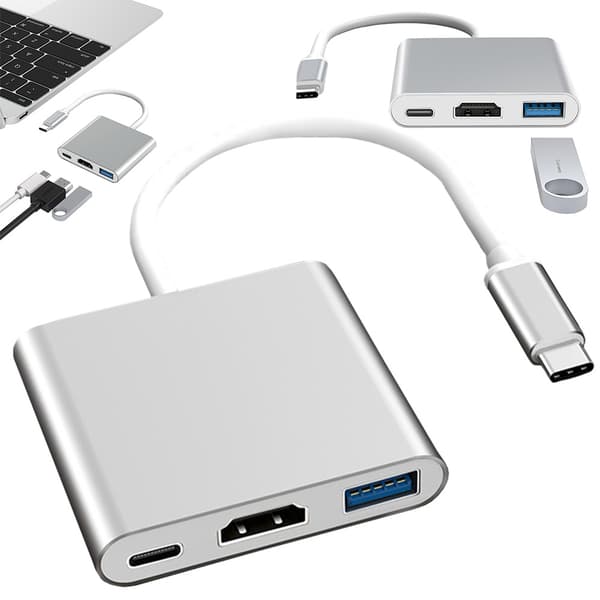 Macbook USB-C-adapter - HDMI & USB 3.0 4K