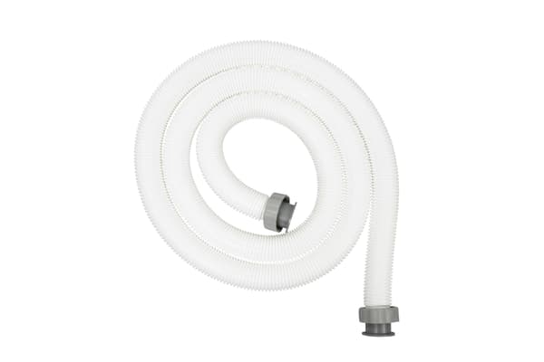 Slange D 38 L 3,0 m + gevindforbindelser Hvid