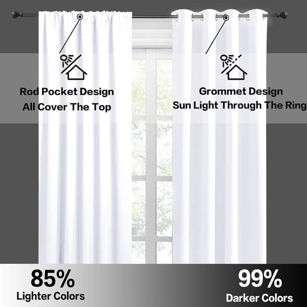 Short Curtains for Bedroom, Grey Half Curtains, Energy Saving